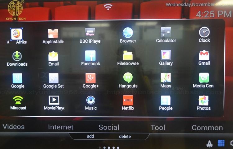 Android Internet TV Box UI Android Internet TV Box UI