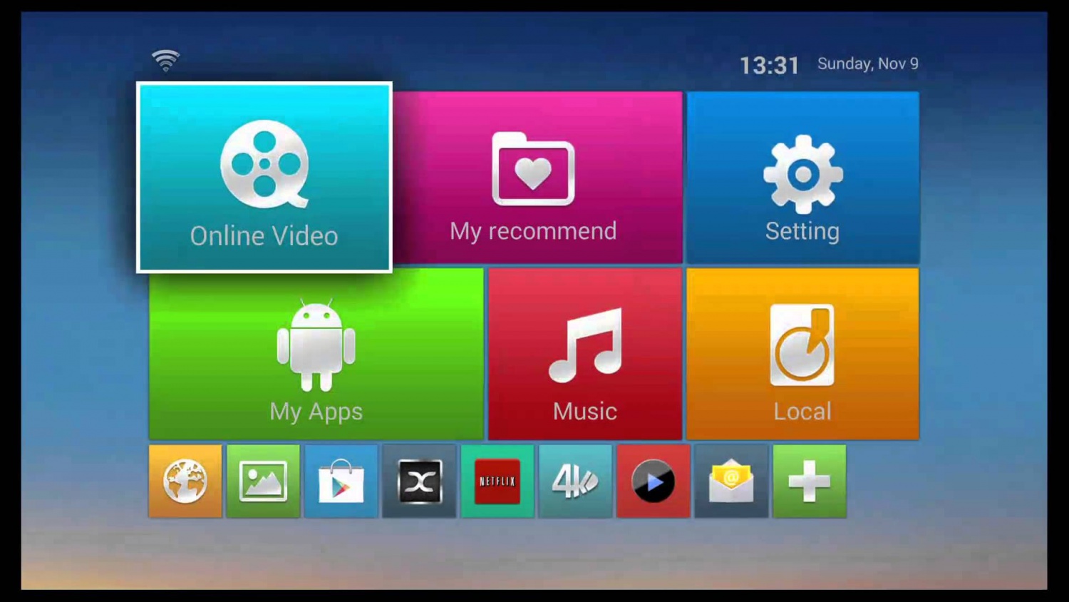 Public tv box UI Public tv box UI